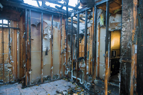 Professional Fire Damage Removal technician working in Somerset, NJ